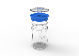 Fermenteringsglass 900 ml med lokk –  for hjemmelaget probiotisk vannkefir